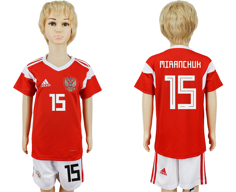 2018 World Cup Children football jersey RUSSIA CHIRLDREN #15 MIR